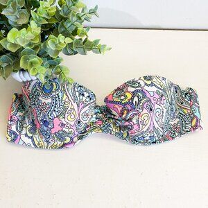 🌻 VICTORIA'S SECRET Flirt Bandeau Paisley Bikini Top